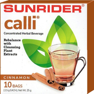 Méregtelenítő-Calli tea-akupunktúra tűk nélkül - fahéjas, 10 db/doboz -Sunrider