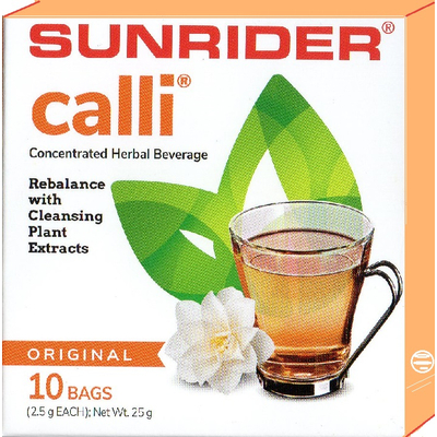 Méregtelenítő-Calli tea-akupunktúra tűk nélkül - natur, 10 db/doboz -Sunrider