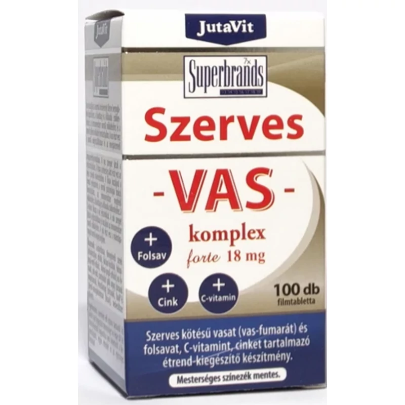 Vas komplex - szerves tabletta