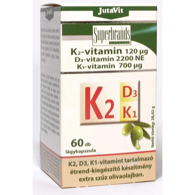 K2, D3, K1 - vitamin