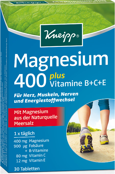 Magnézium 400 + Vitamin:B,C,E