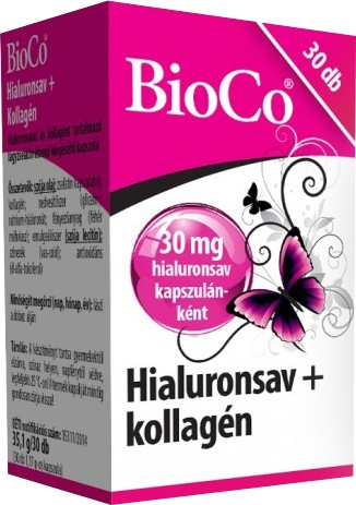Hialuron + Kollagén kapszula / lágyzselatin-30 db