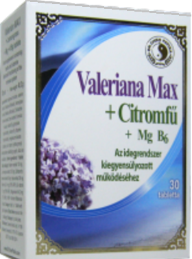 Valeriana Max + Citromfű + Mg B6 tabletta