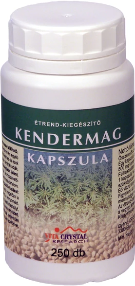 Kendermag kapszula - 250 db