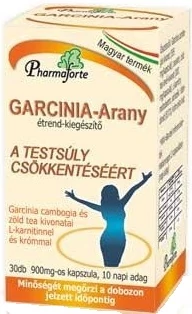 Garcinia-Arany Testsúly csökkentő étrendkiegészítő - 30 db